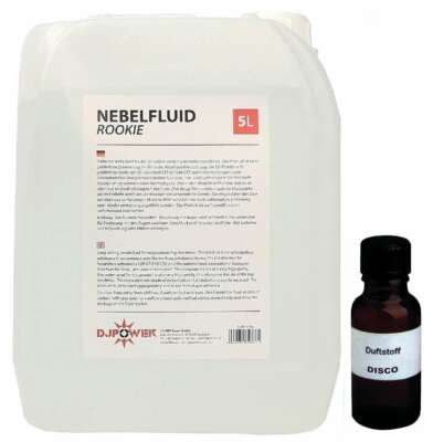 5 L 4,00 /l DJ POWER ROOKIE Smoke Fluid + Nebelfluid Duftstoff Disco / Energy