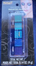 Spirit Halloween blue glitter well eye cream eyeshadow palette BN