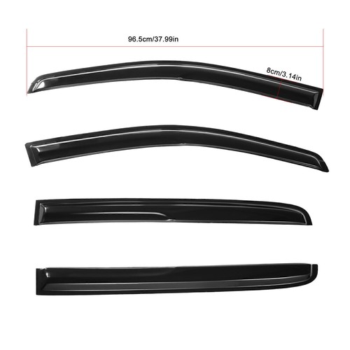 Genuine Mazda Window Visor For BT50 Dual Cab 2011-2020 Weathershield Rain Guard - Picture 11 of 14