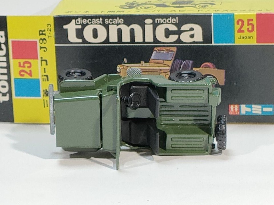 Black Box Tomica 25 Mitsubishi JEEP J3R, good condition, made in Japan