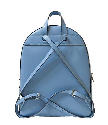 MICHAEL KORS JAYCEE LARGE ZIP POCKET LEATHER BACKPACK BLUE SOUTH