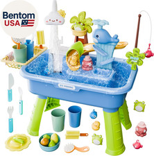 2026 Upgraded Water Table for Toddlers 3 , Water Table for Kids Ages 4-8 with Pu