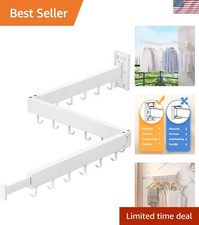 Retractable Wall-Mounted Clothes Drying Rack - Rust-Resistant  Space-Efficient