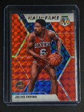 Julius Erving 2019-20 Panini Mosaic Hall Of Fame Fusion Red Choice 57/88 [3hk