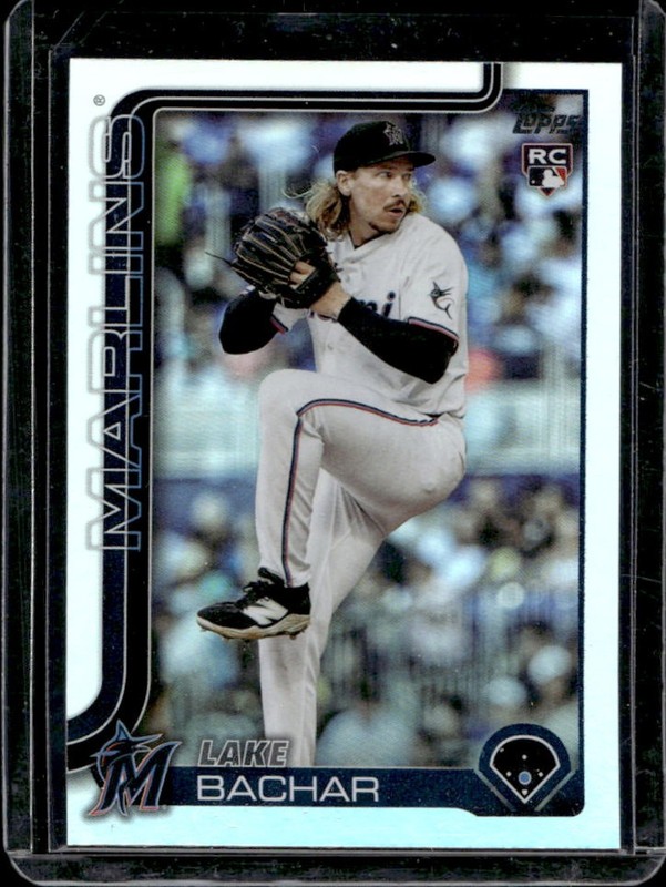 2025 Topps Update Lake Bachar RC Rainbow Foil Rookie #US158 Marlins