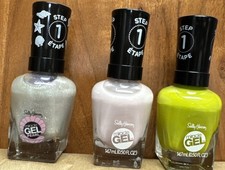 Sally Hansen Miracle Gel Nail Polish Set Of 3. Step 1- 764, 233, 909