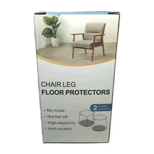 24 pcs Square Chair Leg Floor Protectors for Hardwood Floor Fits All Shape Chair