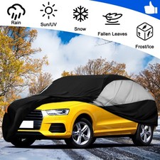 Universal Cover For Sedan Suv - 170t Blacksilver All Weather Waterproof Cover Universal Cover For Sedan Suv - 170t Blacksilver All Weather Waterproof Cover