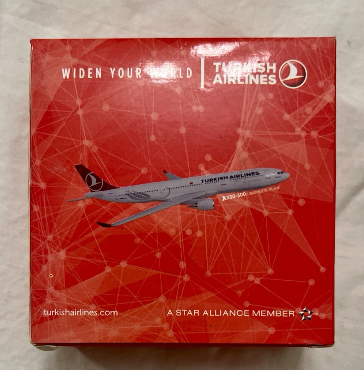 TURKISH AIRLINES A330-300 1:500 SCALE DIECAST METAL MODEL W/GEAR & STAND