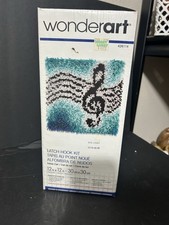 Wonder Art Latch Hook Kit 12" X 12" Music Note