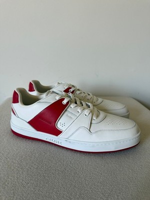 Celine CT-04 Lace Up Sneakers - Size 46 - White Red - Made in Italy 