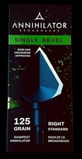 Annihilator Broadheads  SINGLE BEVEL 125gr Right 3pk