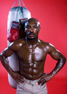 Boxer 'Marvelous' Marvin Hagler at his training facility March 9 1- Old Photo