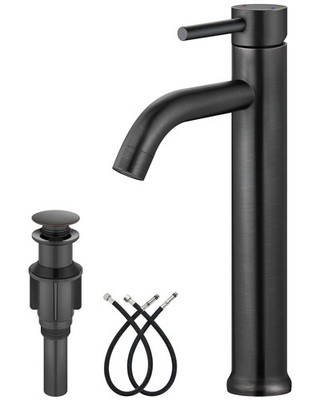 Aolemi SUS304 Stainless Steel Tall Vessel Sink Faucet Oil Rubbed Bronze