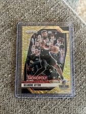 2024-25 Panini Prizm Monopoly - Deandre Ayton #4 Millionaire Gold Shimmer Prizm