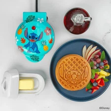 Uncanny Brands Disney Stitch Mini Waffle Maker