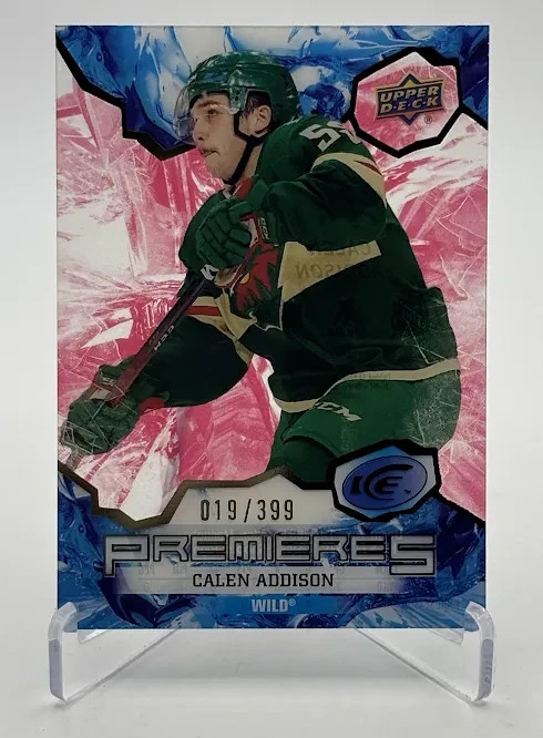 Calen Addison 2021-22 Upper Deck Ice #215 Rookie RC /399 ( Wild )