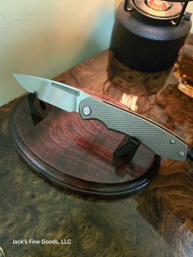 ๐V3! TW PRICE "DAWN" DIAMOND TITANIUM, MAGNACUT HAND-RUBBED SATIN POLISH BLADE! - Picture 4 of 24