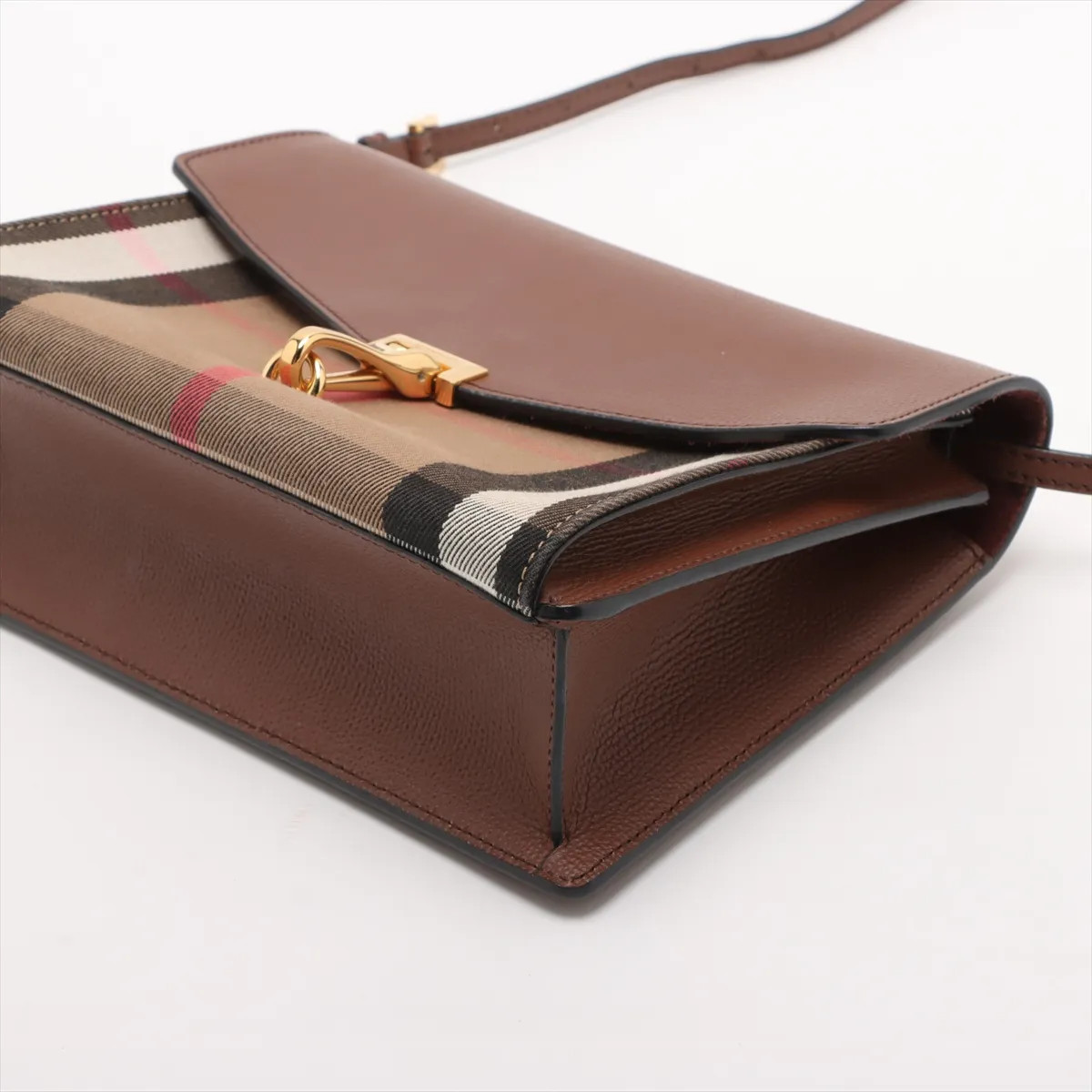 Burberry Nova Check canvas x leather Shoulder bag Brown thumbnail 3