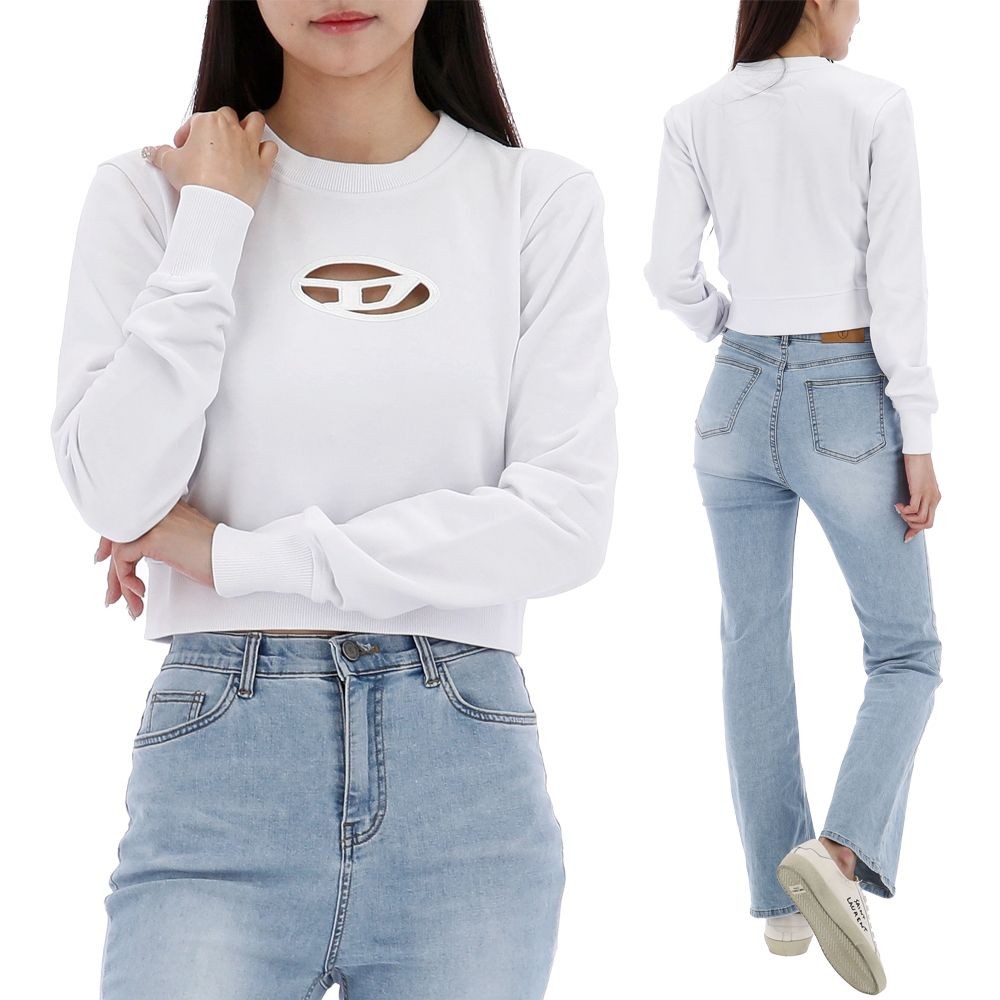 Diesel F-SLIMMY Cropped Sweatshirt 0GRAC 100 A09931 75806290
