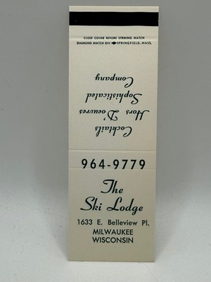 Vintage The Ski Lodge Milwaukee WI Matchbook - Diamond Match Company