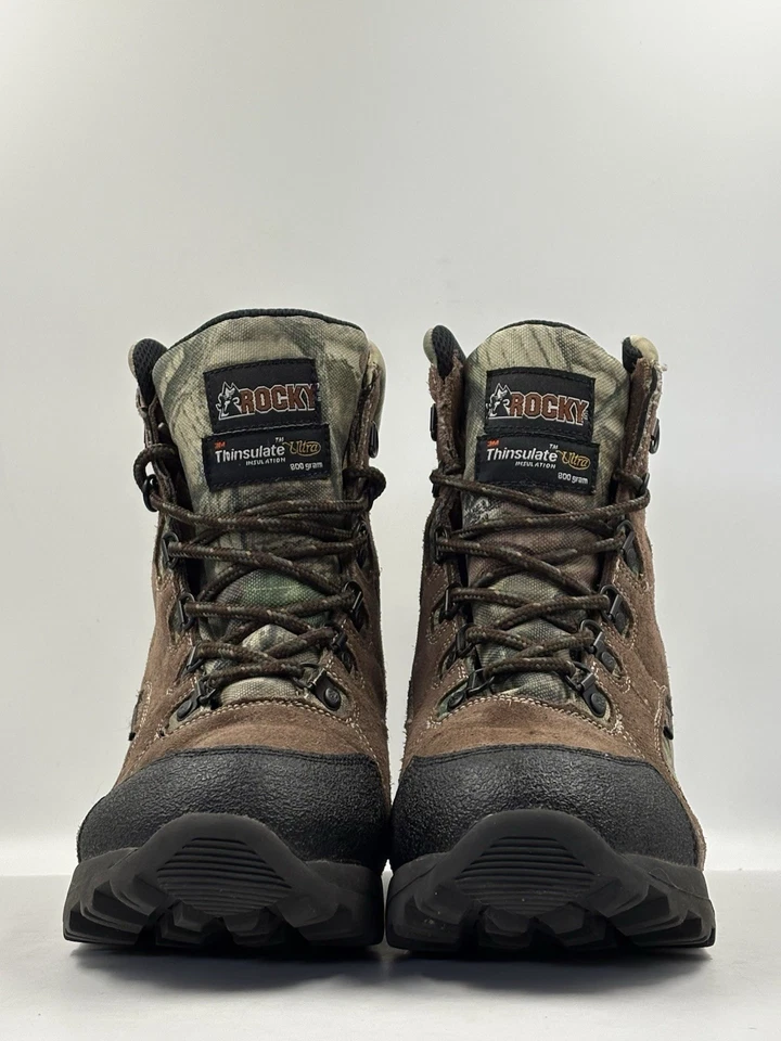 Botas Rocky Kids 7" Marrón Camuflaje Hunter Impermeables 3M Thinsulate Talla 5.5 M Foto 4 de 4