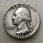 🟅 1954-S 90% Silver Wash. Quarter 25¢ 72-Year-Old Coin