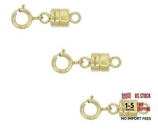 3 PACK 14K Gold-Filled 4.5mm Magnetic Clasp Converter for Necklaces/Anklets