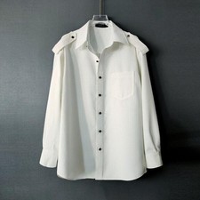 Fashion Men's Casual Luxury Business Button Shirt Long Sleeve Tops Dress Shirts