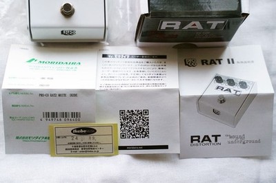Proco RAT 2 WHITE IKEBE 40th Anniversary Distortion Pedal - Mint