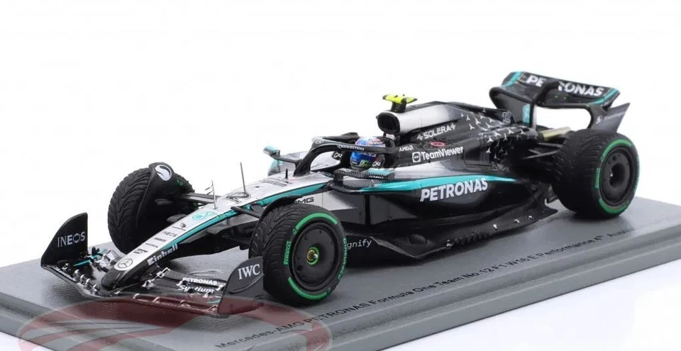 Kimi Antonelli Mercedes 2025 W16 4th Australia GP Scale 1/43 Spark - Imagen 3 de 4