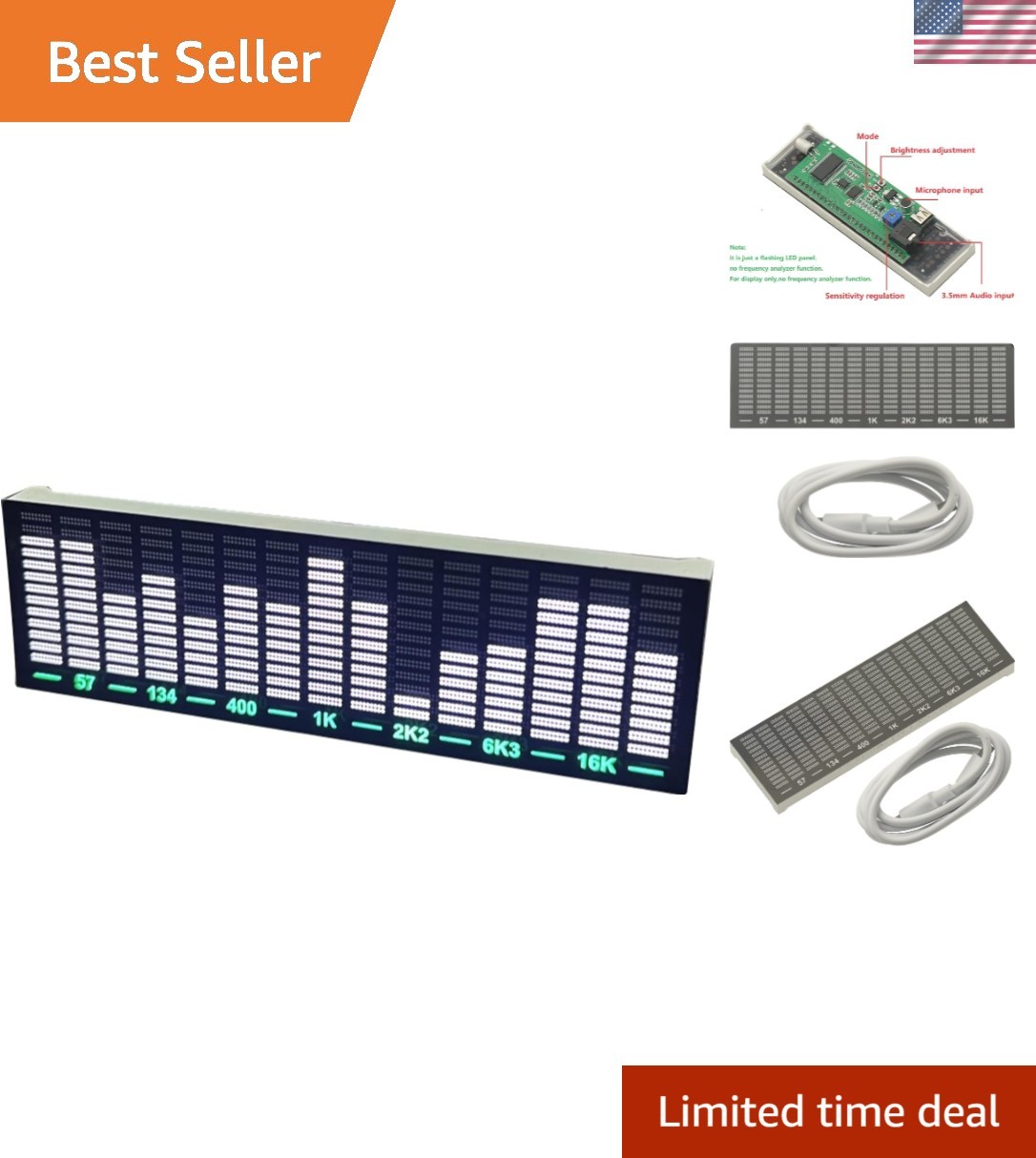 Smart LED Spectrum Light with Type-C and Sensitivity Control for Modern Living