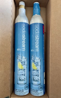 SodaStream CO2 Cyl (60L) EXP. 9/27 ONE FULL 41.41 Oz & One I/2 Full 26.46 Oz