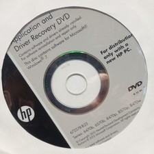 HP Application  Driver Recovery DVD Windows 7 Professional 2012 64bit SEALED  