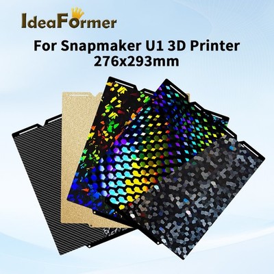 For Snapmaker U1 Super Adhension Build Plate 276x293mm Double Sided U1 Plate