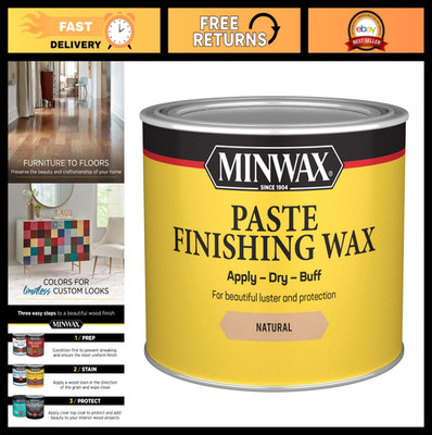 16 oz. Natural Finish Paste Wax for Wood Furniture, Cabinet & Floor Protection
