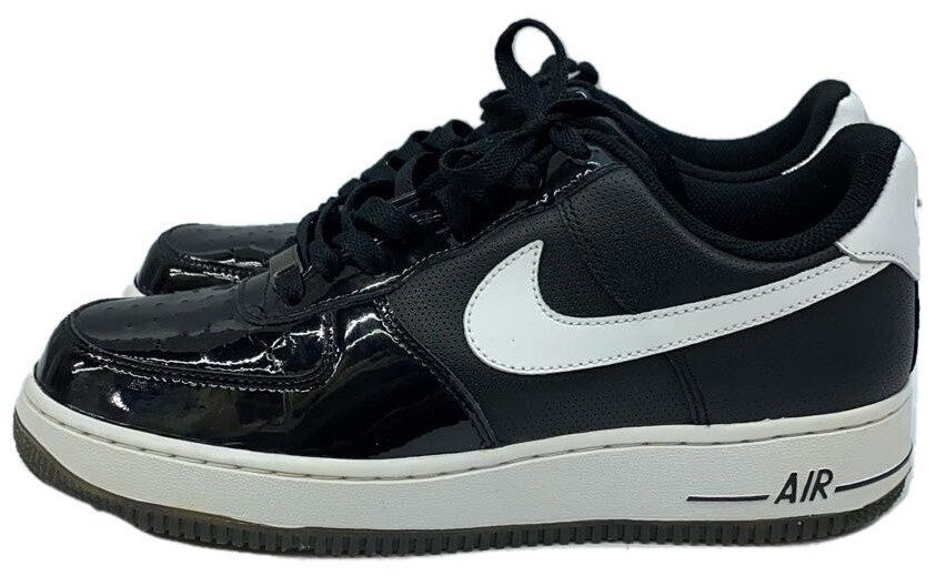 Nike Air Force 1 \'07 Black White Patent Toe Men\'s Shoe Size 10.5 #484A NIKE Air Force 1  main image 2