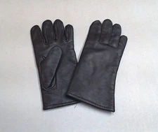 US Military Issue Black Leather Unisex Lined Dress Uniform Gloves Size 9