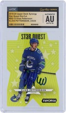 Elias Pettersson Canucks Signed 2019-20 Upper Deck Synergy #SQ-12 CGC 10 Card