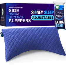 Pillow for Side and Back Sleepers - Comfort for Neck and Shoulder Pain - Adju...