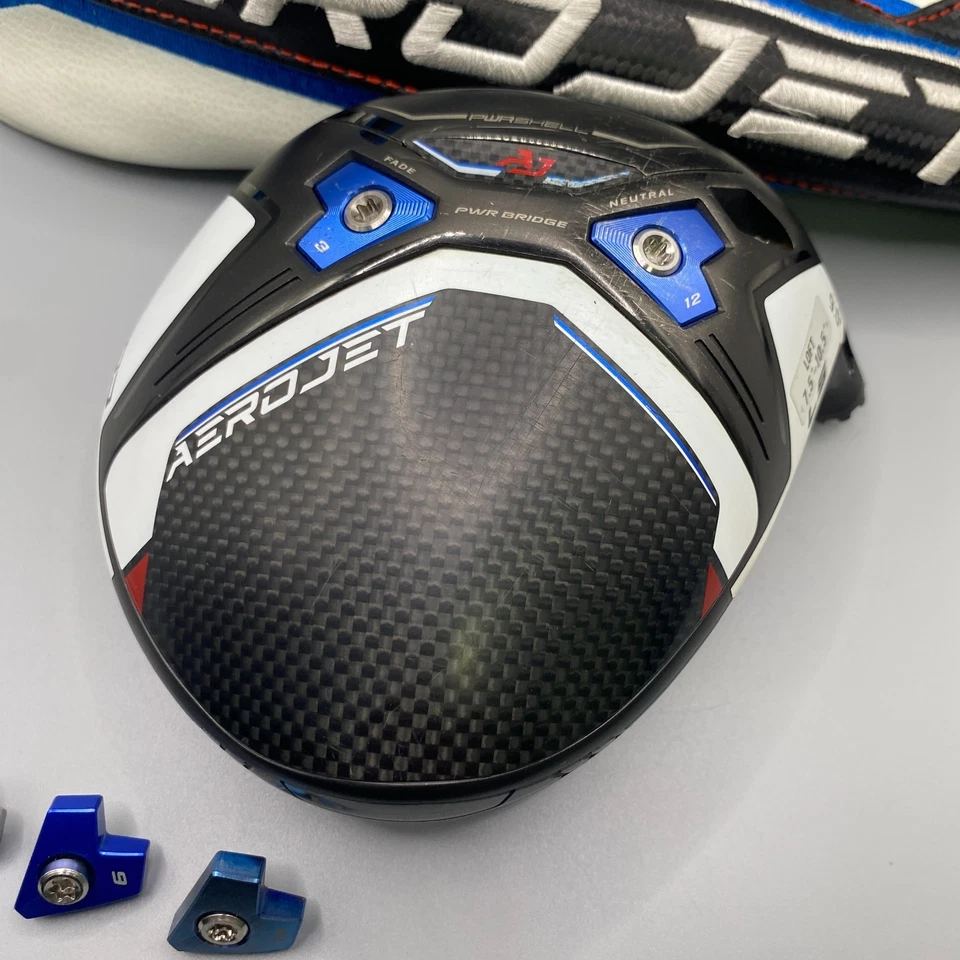 Cobra AEROJET LS 9° Driver Head + Cover + 4 Weights (8g/9g/10g/12g) From Japan - Image 3 of 4