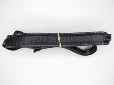 MISSING PARTS Leica Black Leather 18776 Camera Neck Strap w/ Metal Rings