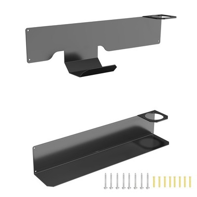 Katywixu Jack Stand Wall Mount Rack Organizer, Floor Black 