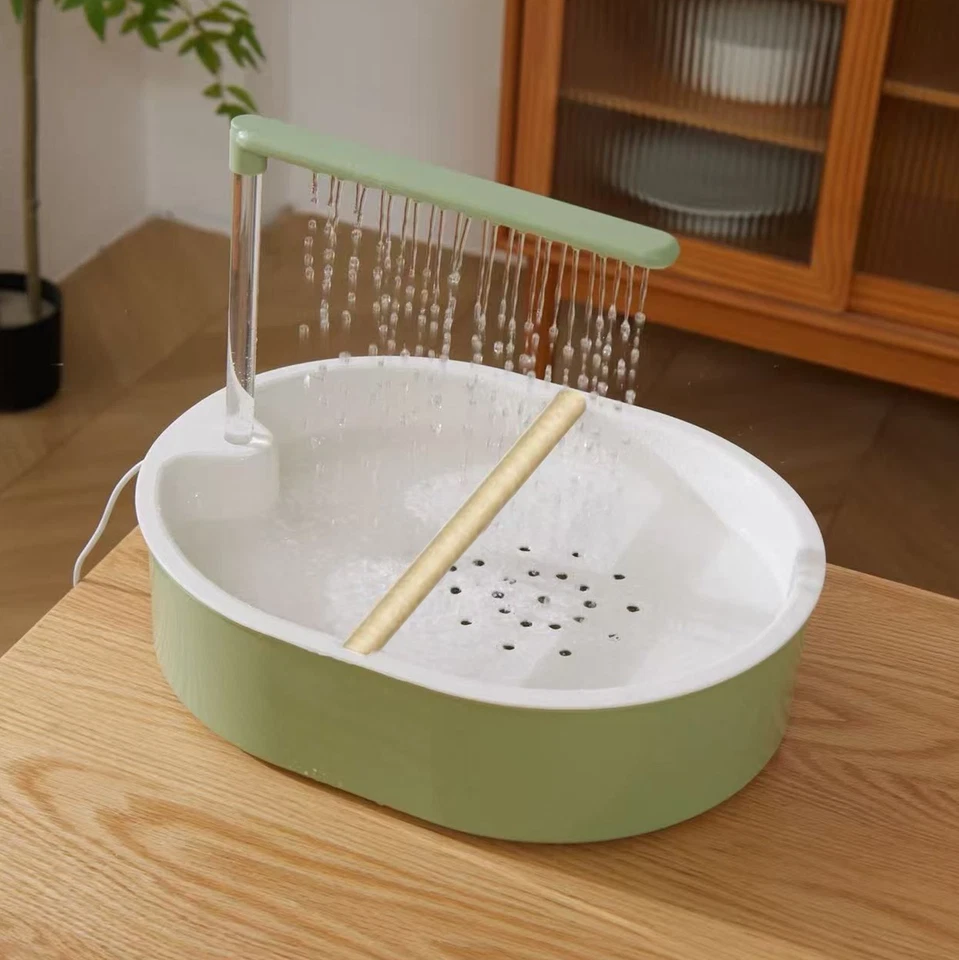 Bañera Automática para Pájaros Bañera para Loros con Ducha Bañera para Pájaros Bañera para Duchas Foto 4 de 4