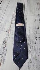 VTG BROOKS BROTHERS  Red Fleece  Silk Navy Pink Polka Dot Tie USA