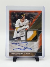 2026 Topps Series one Tyler Soderstrom Major League Material Auto Orange /25 Tri