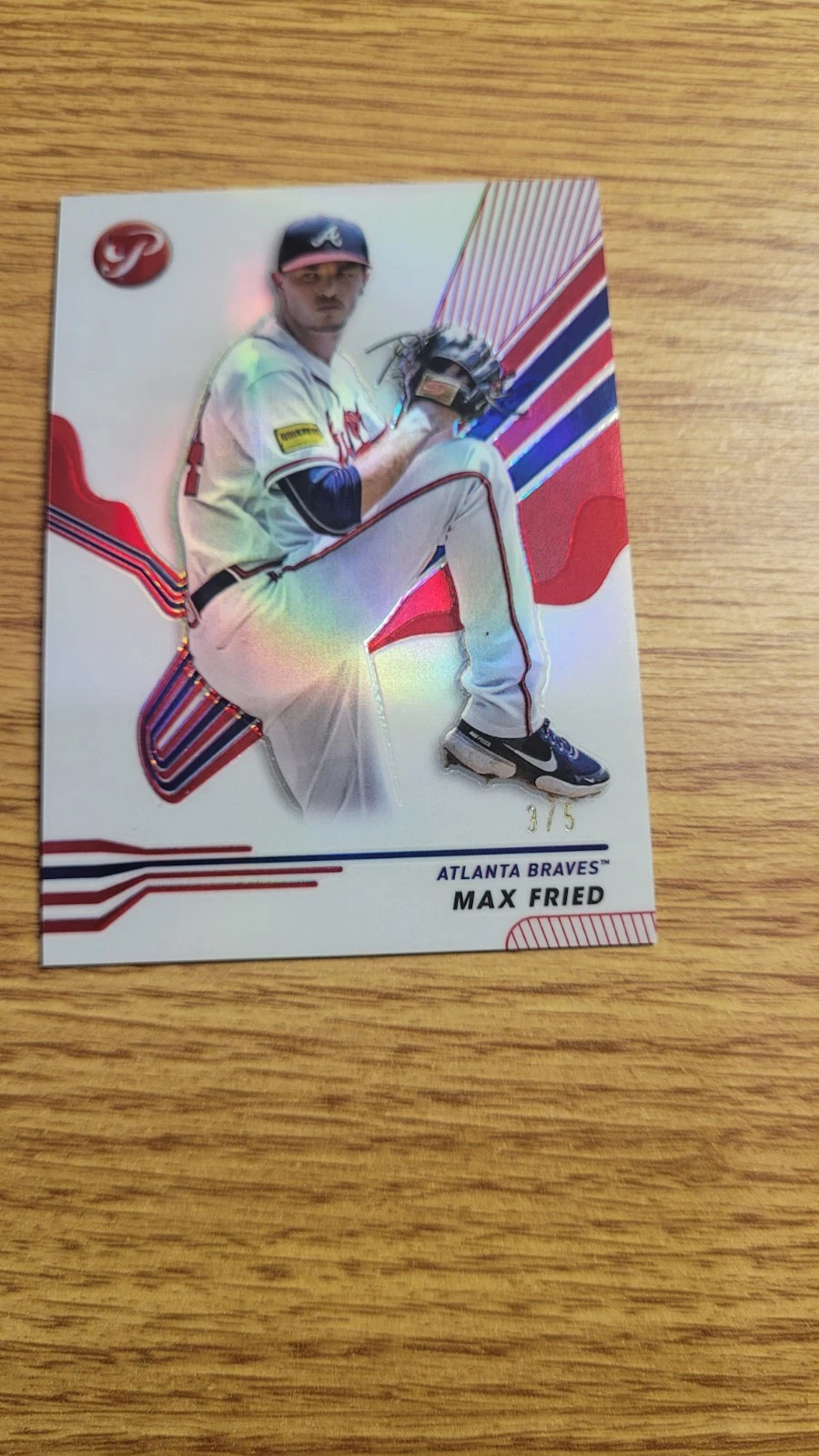 2024 Topps Pristine - Max Fried #100 Red Refractor 3/5 Braves