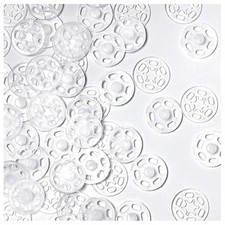 Transparente Kunststoff Druckknöpfe 15 mm unsichtbar zum Nähen DIY Handwerk