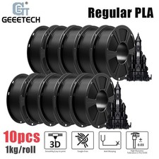 10-100KG Geeetech 3D Printer Filament PLA 1KG/Roll 1.75mm Normal PLA Black Lot