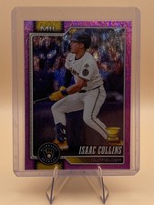 Isaac Collins 2026 Topps Series 1 #202 Pink Holo Foil Rookie Cup